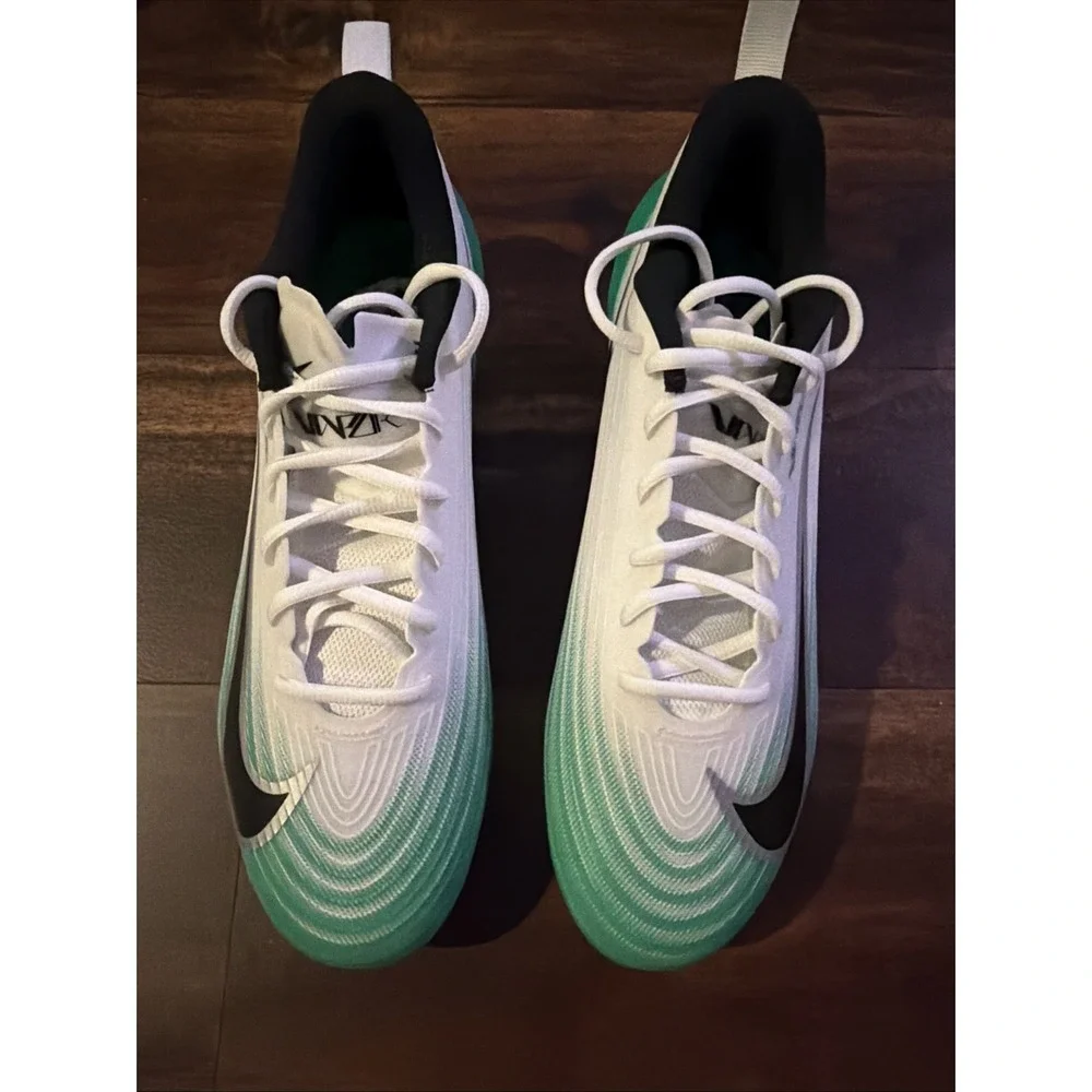 New Nike Mens Vapor Speed 3 Football Cleats Size 11 White Green Black
